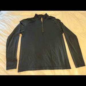 Lululemon Metal Vent Tech 1/2 Zip Pullover Navy Blue Large